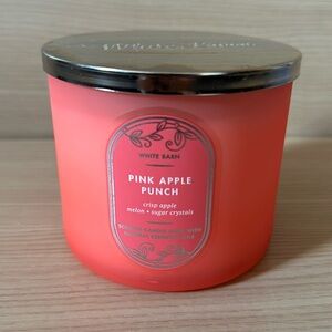 White Barn Bath & Body Works Pink Apple Punch Candle